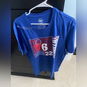 Blue 76ers Graphic T